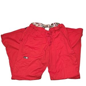 Koi Chilli Pepper Red Scrub Pants